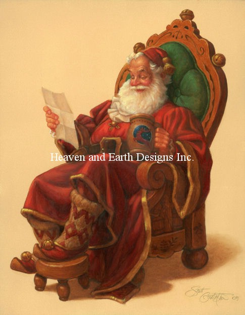 St. Nicholas in His Chair - Click Image to Close